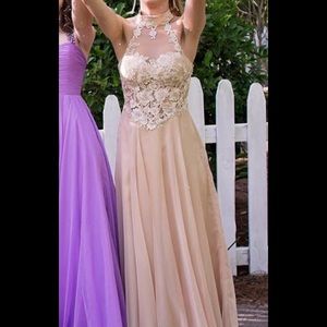 Unique Cutout Pink Dress